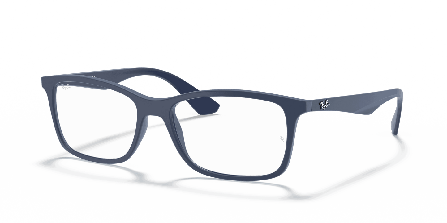 [Clear Lenses, Matte Transparent Blue Frame]