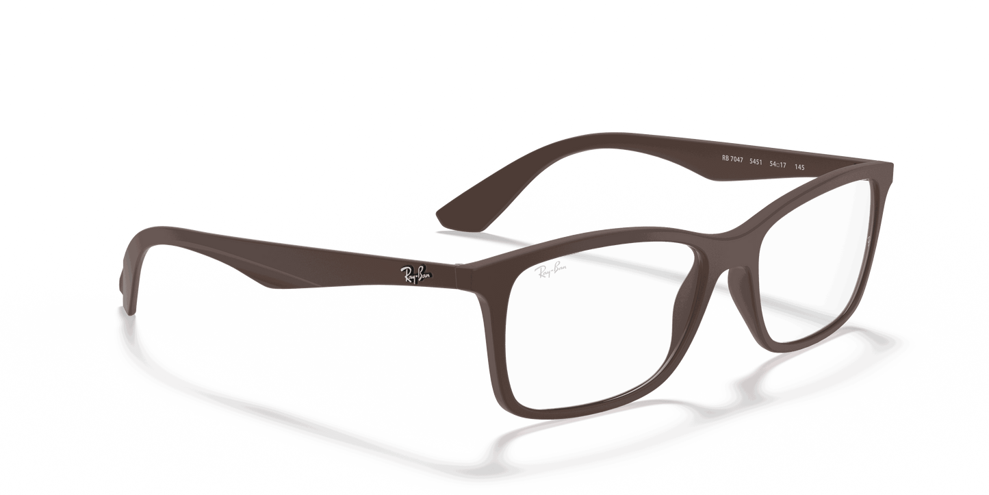 [Clear Lenses, Matte Transparent Brown Frame]