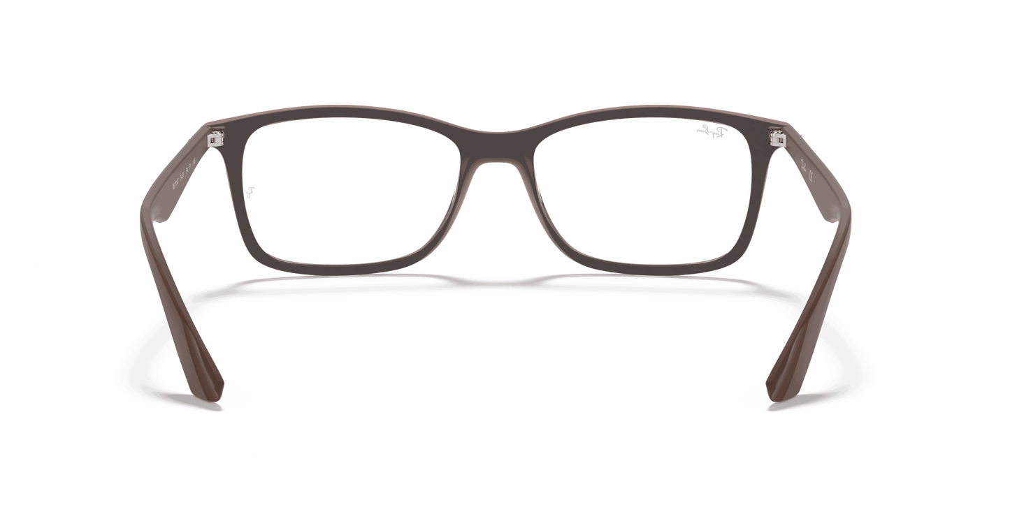 [Clear Lenses, Matte Transparent Brown Frame]