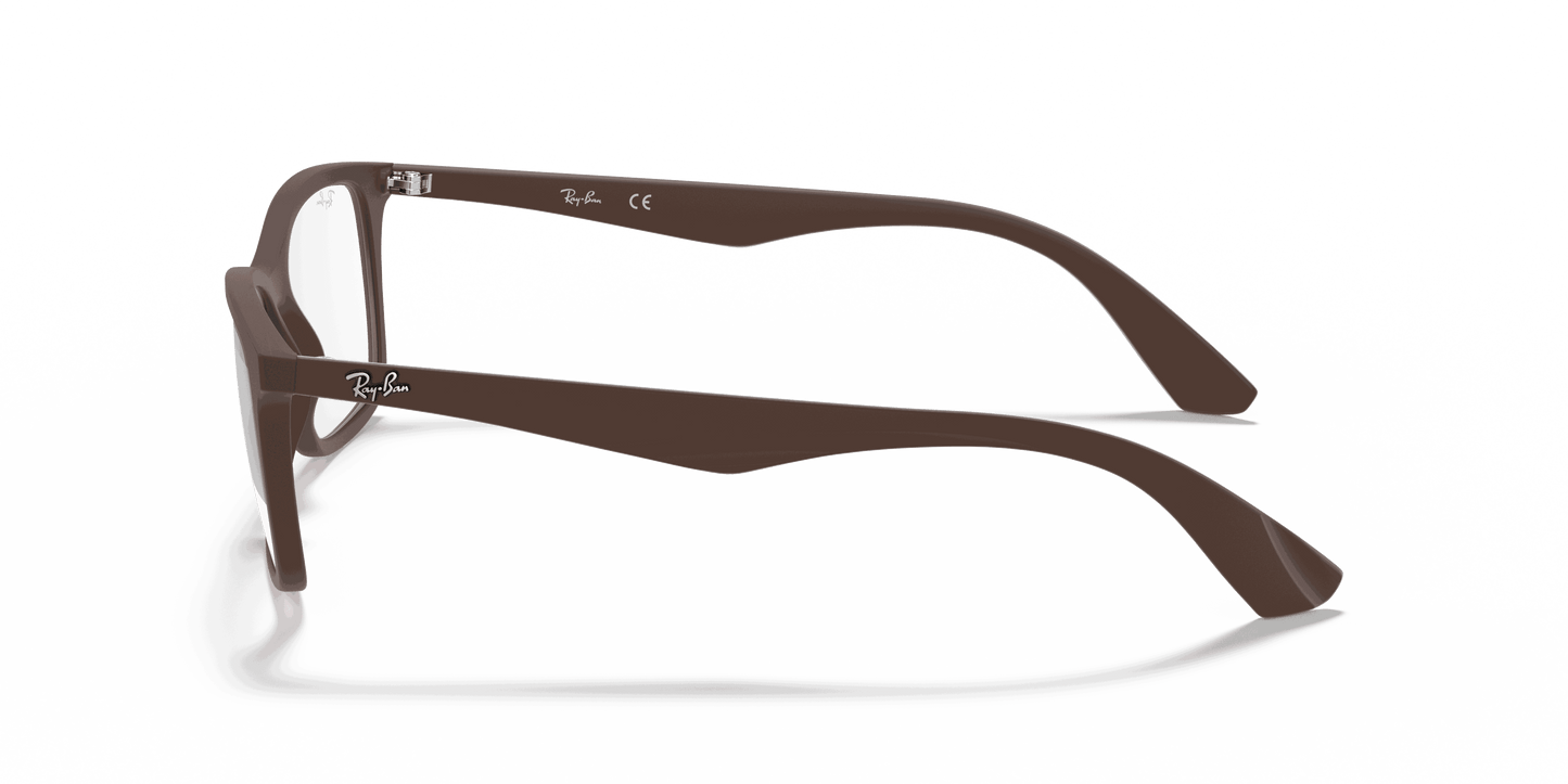 [Clear Lenses, Matte Transparent Brown Frame]