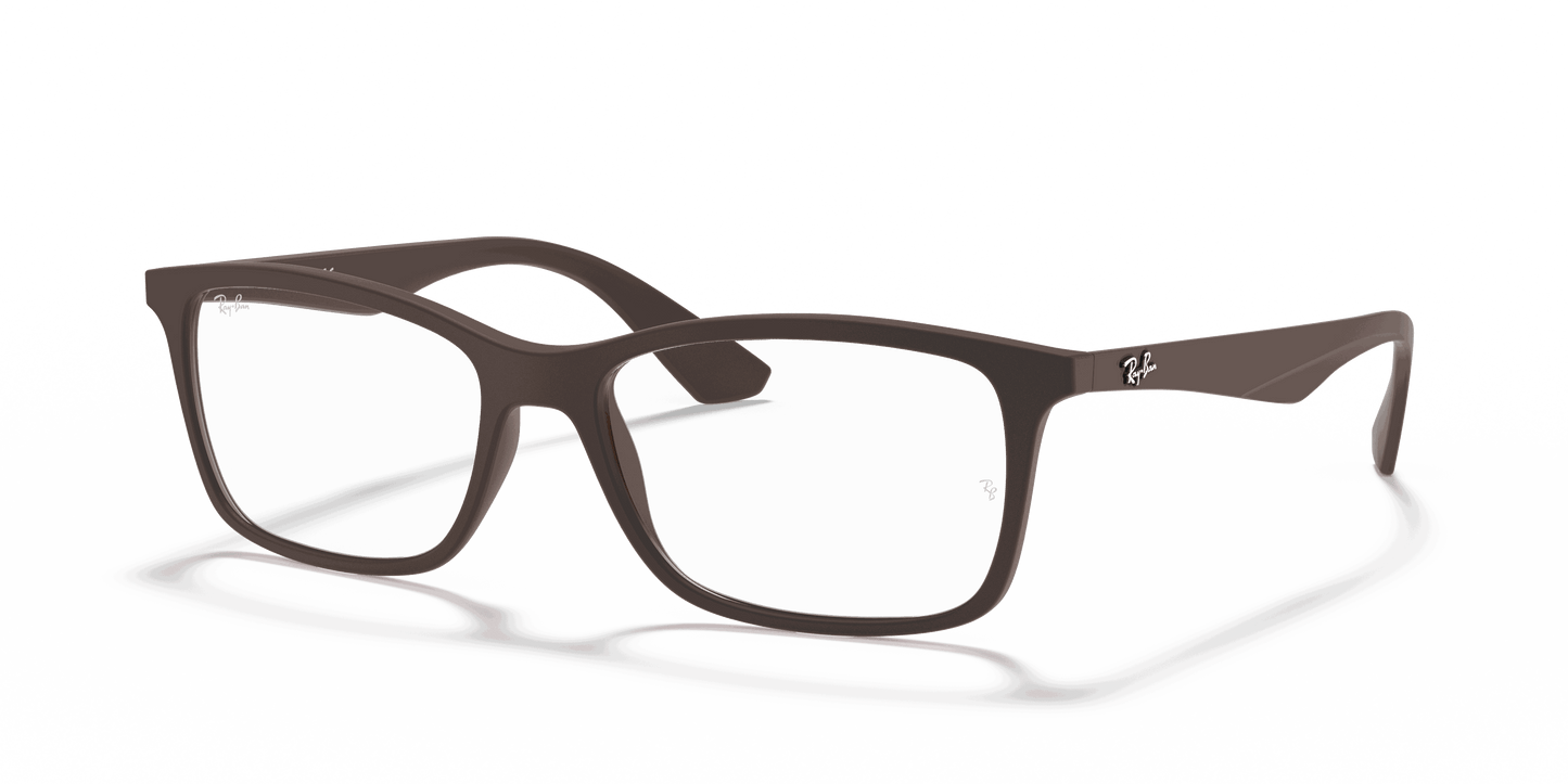 [Clear Lenses, Matte Transparent Brown Frame]