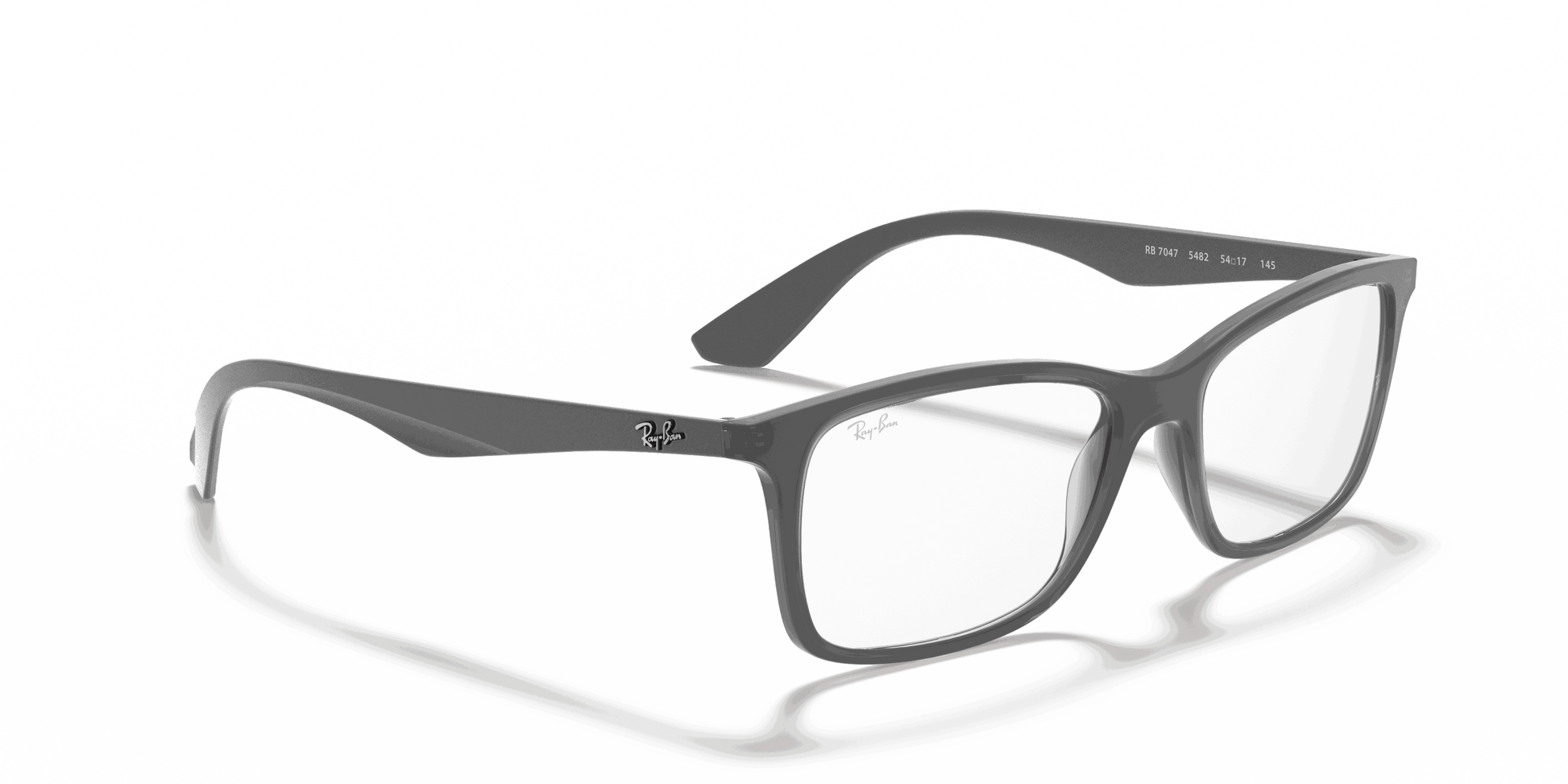 [Clear Lenses, Matte Transparent Grey Frame]