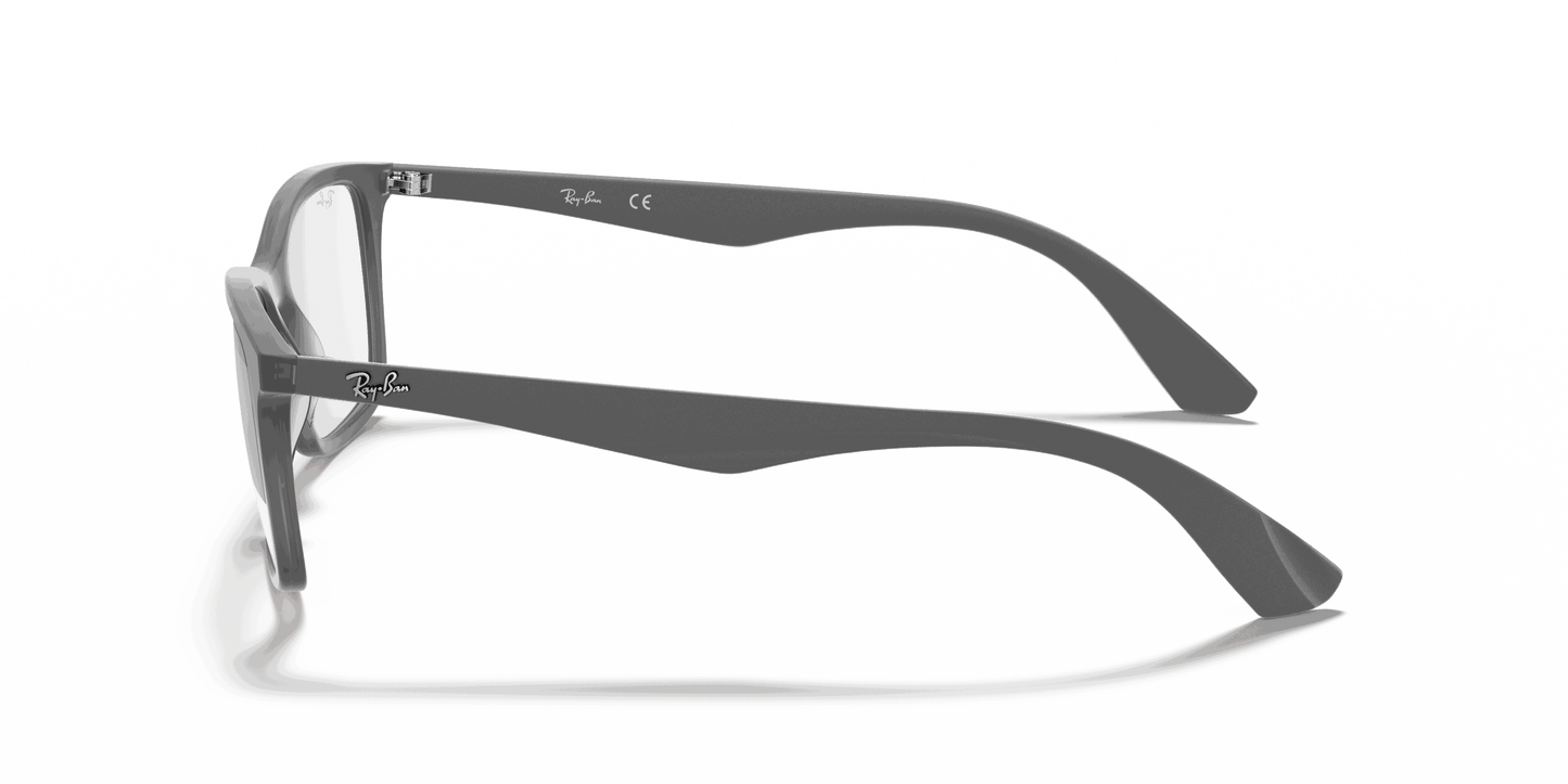 [Clear Lenses, Matte Transparent Grey Frame]
