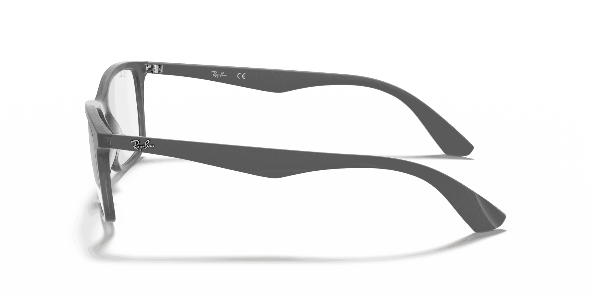 [Clear Lenses, Matte Transparent Grey Frame]