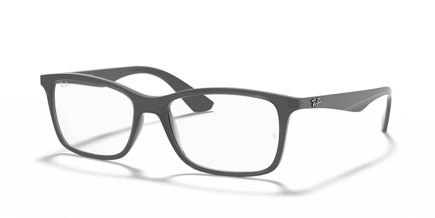 [Clear Lenses, Matte Transparent Grey Frame]