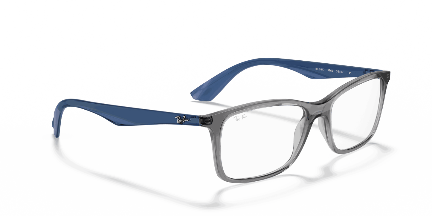 [Clear Lenses, Polished Transparent Grey Frame]