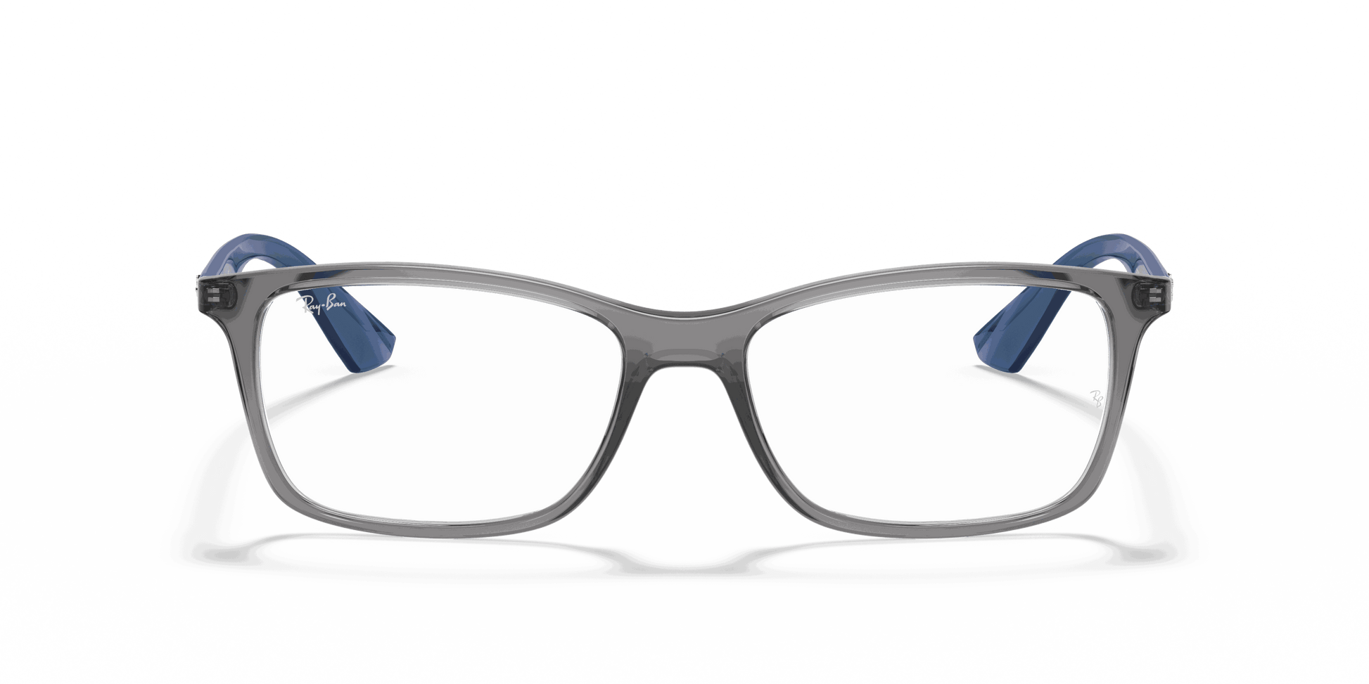 [Clear Lenses, Polished Transparent Grey Frame]
