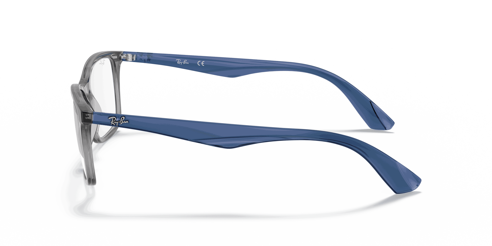 [Clear Lenses, Polished Transparent Grey Frame]