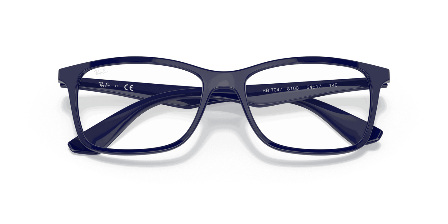 [Clear Lenses, Polished Blue Frame]