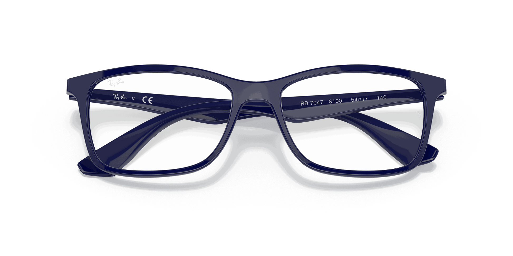 [Clear Lenses, Polished Blue Frame]