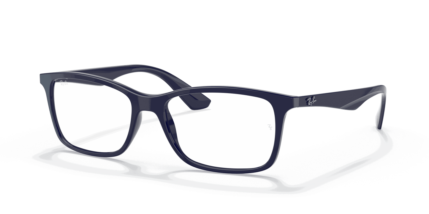 [Clear Lenses, Polished Blue Frame]