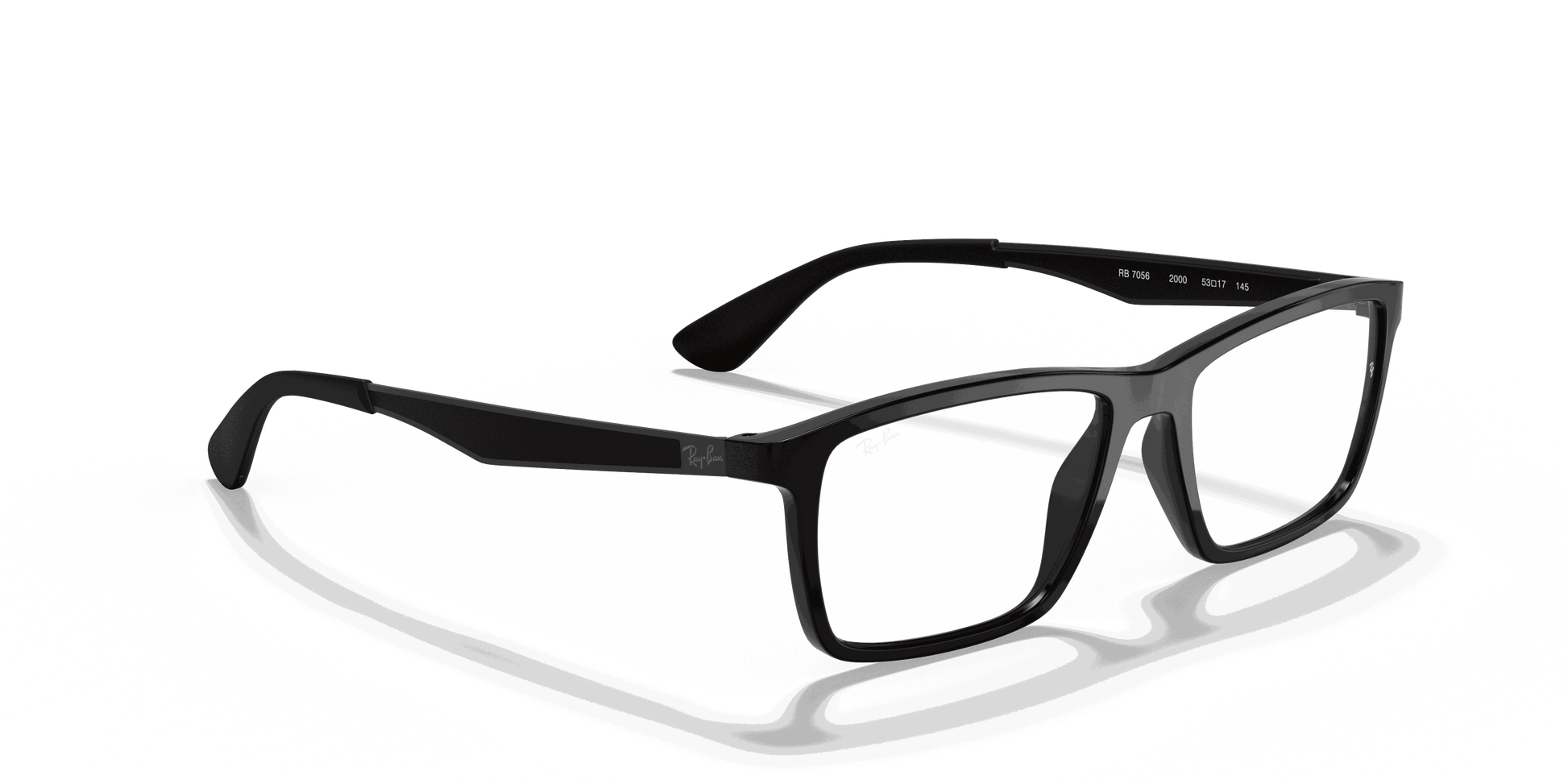 [Clear Lenses, Polished Black Frame]