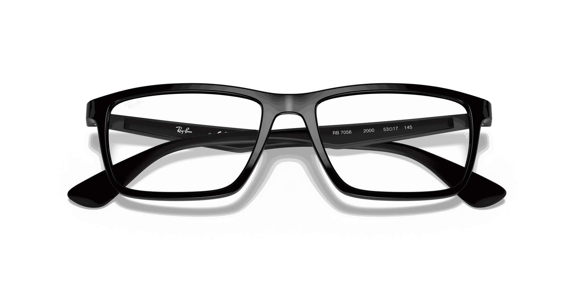 [Clear Lenses, Polished Black Frame]