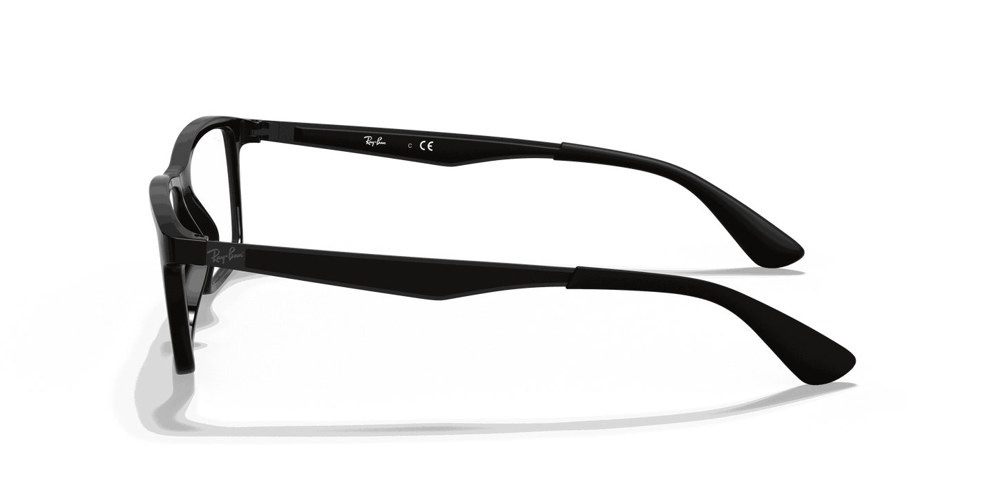 [Clear Lenses, Polished Black Frame]