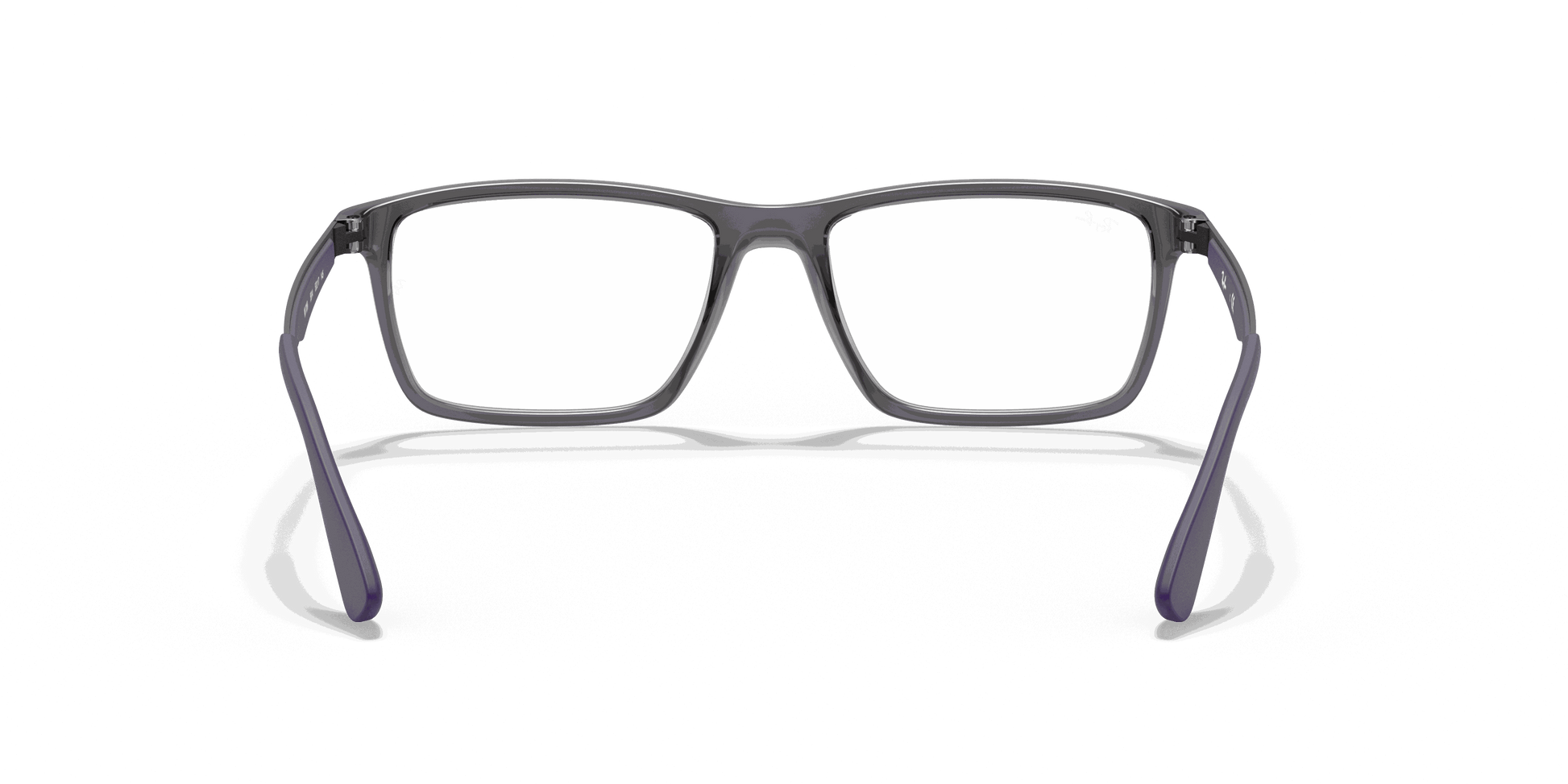 [Clear Lenses, Polished Transparent Grey Frame]
