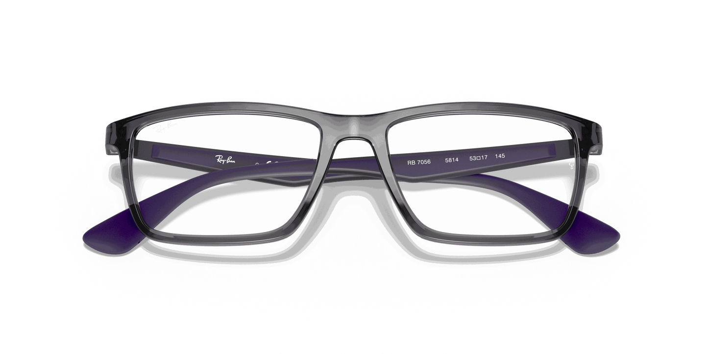 [Clear Lenses, Polished Transparent Grey Frame]