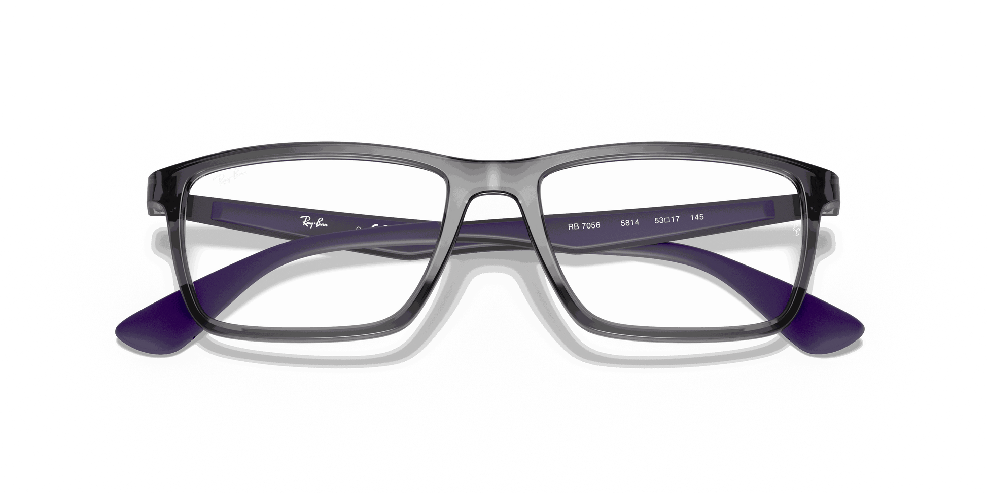 [Clear Lenses, Polished Transparent Grey Frame]