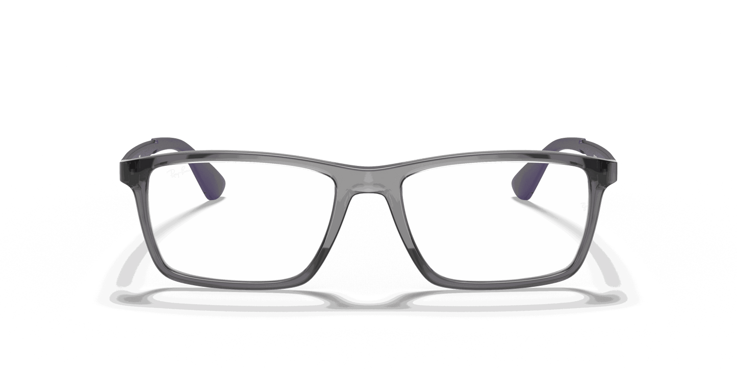 [Clear Lenses, Polished Transparent Grey Frame]