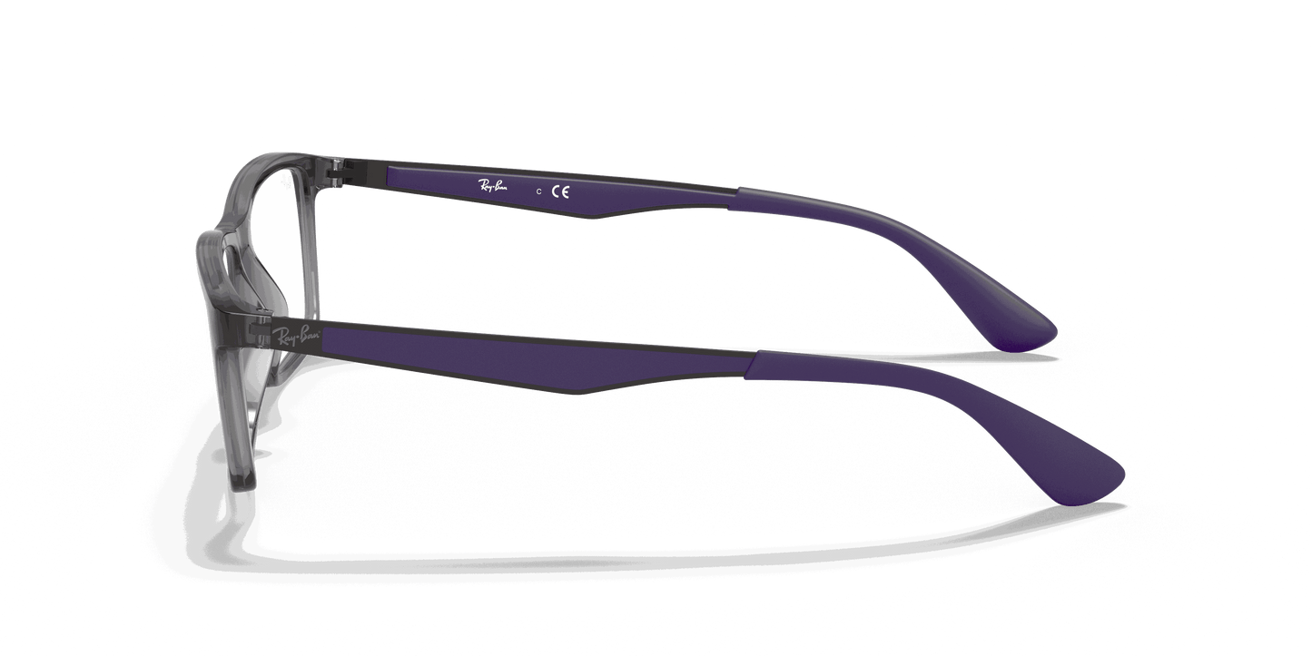 [Clear Lenses, Polished Transparent Grey Frame]