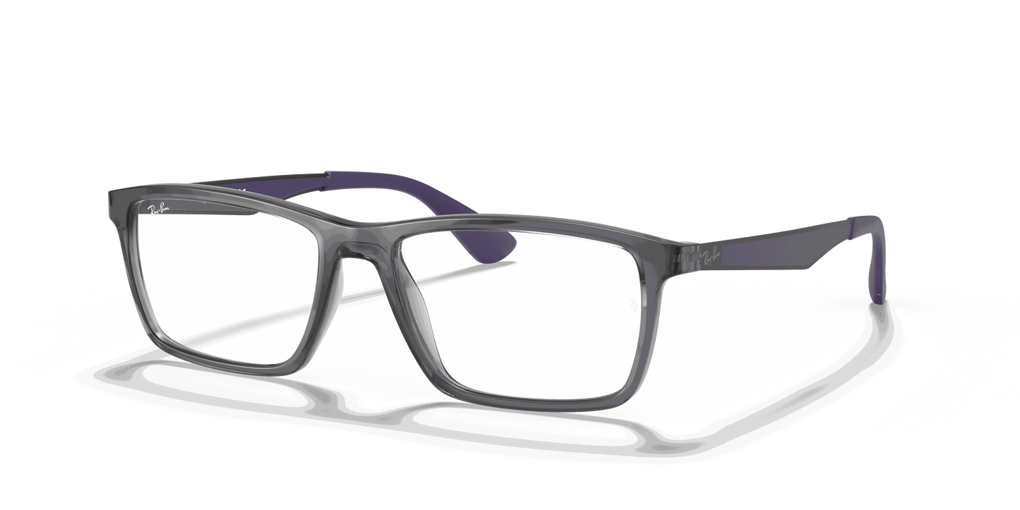 [Clear Lenses, Polished Transparent Grey Frame]