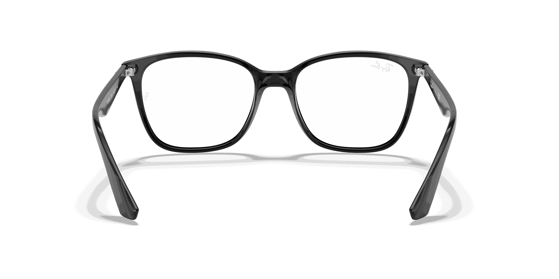 [Clear Lenses, Polished Black Frame]
