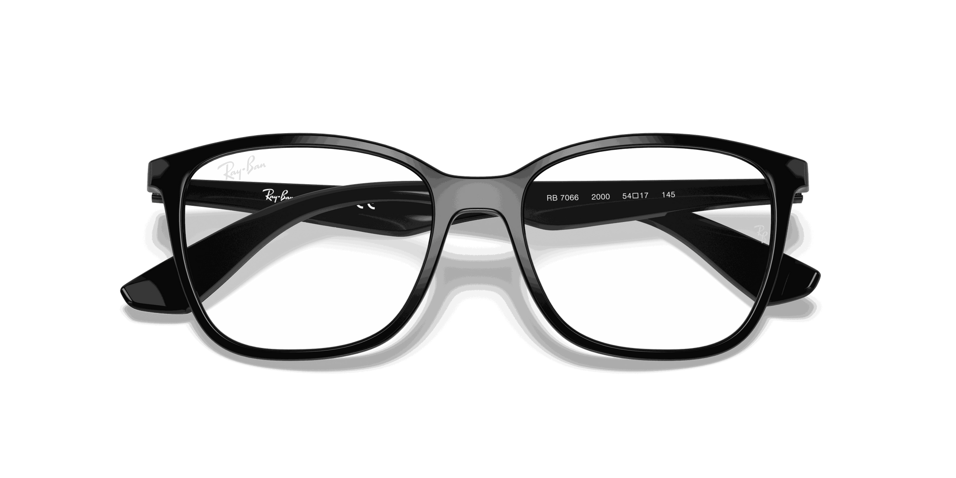 [Clear Lenses, Polished Black Frame]