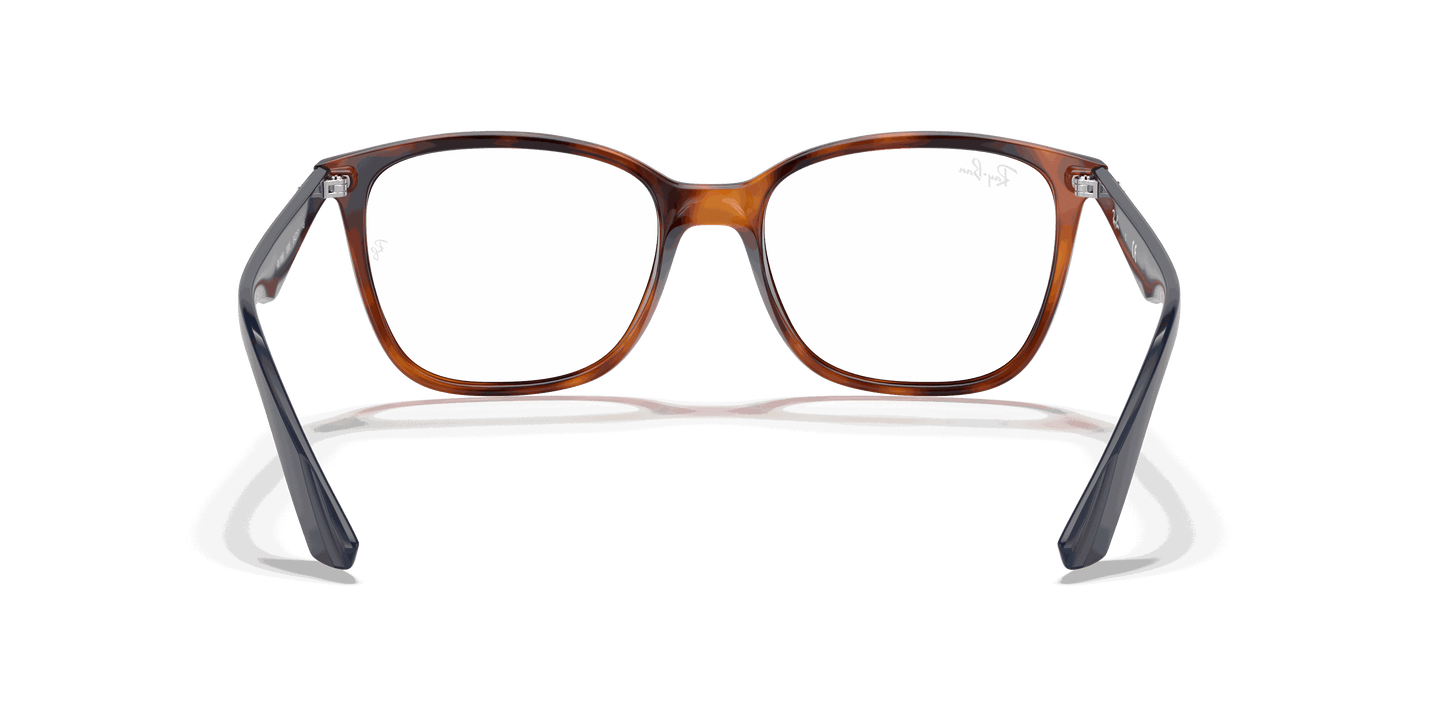 [Clear Lenses, Polished Light Havana Frame]