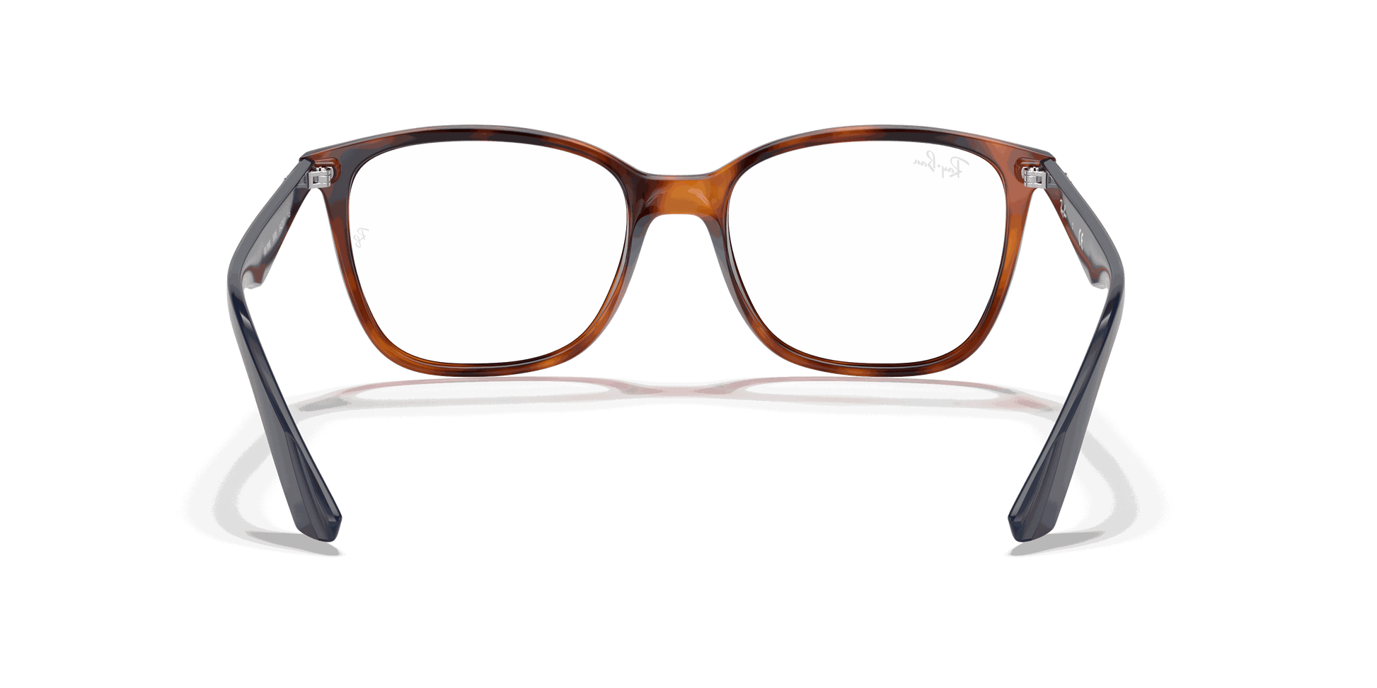[Clear Lenses, Polished Light Havana Frame]