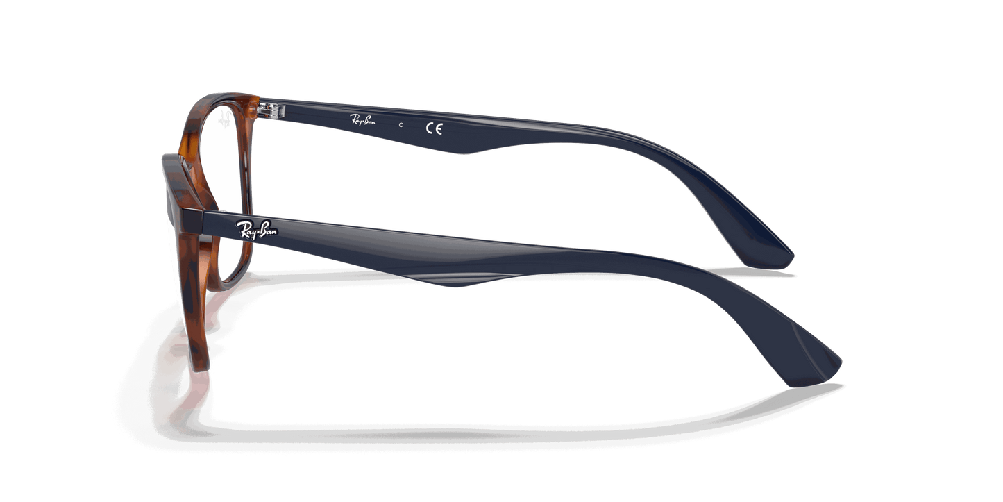 [Clear Lenses, Polished Light Havana Frame]