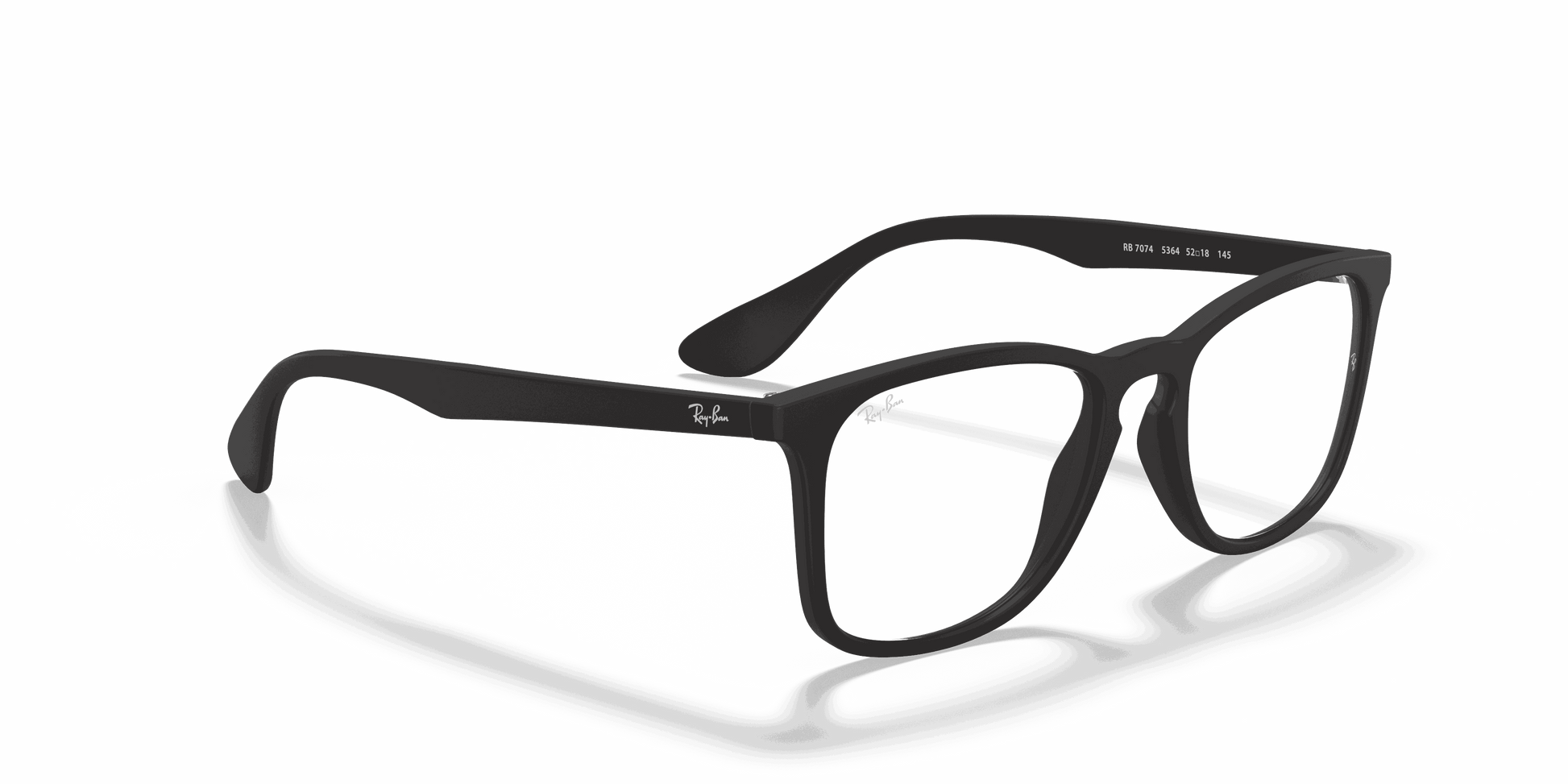 [Clear Lenses, Matte Rubber Black Frame]
