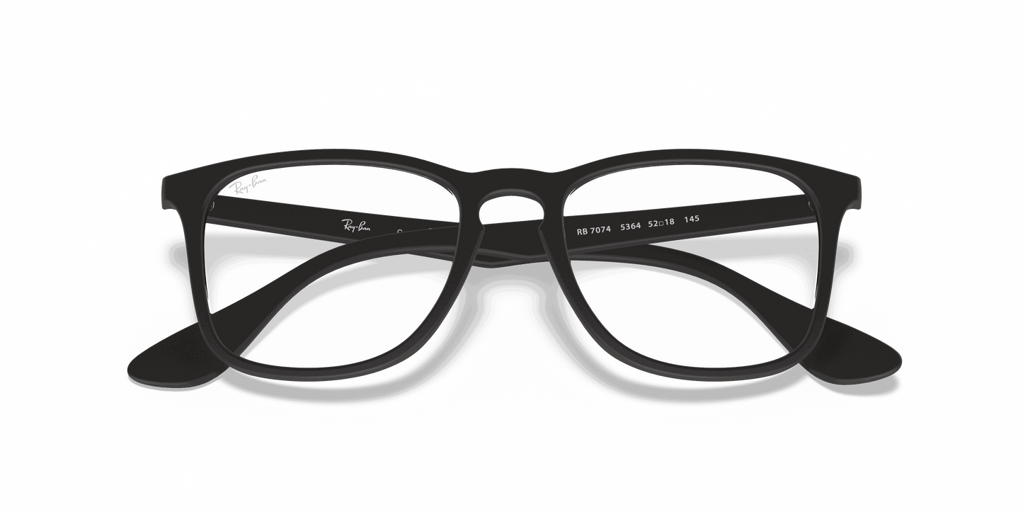 [Clear Lenses, Matte Rubber Black Frame]