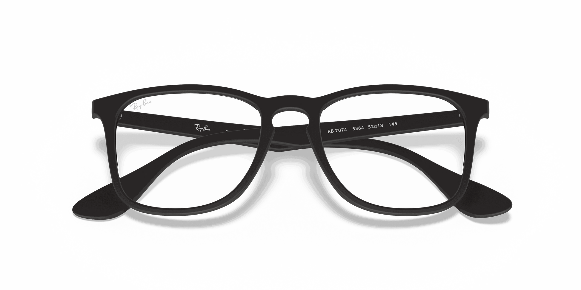 [Clear Lenses, Matte Rubber Black Frame]