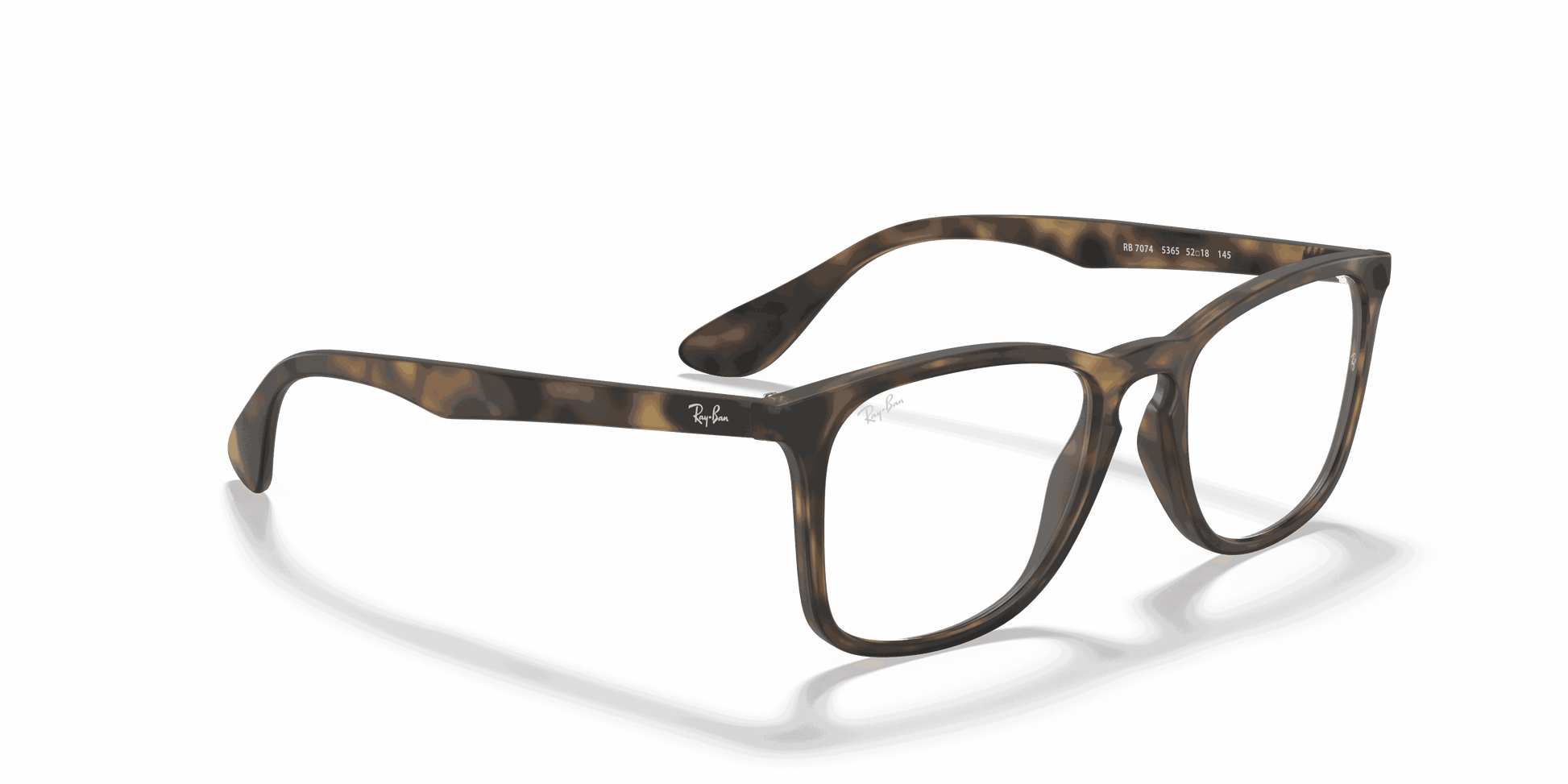 [Clear Lenses, Matte Havana Frame]