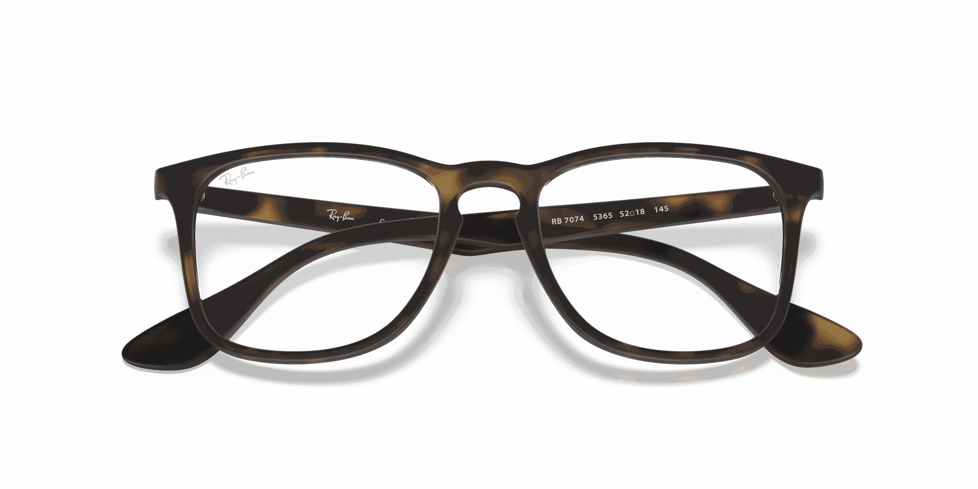 [Clear Lenses, Matte Havana Frame]