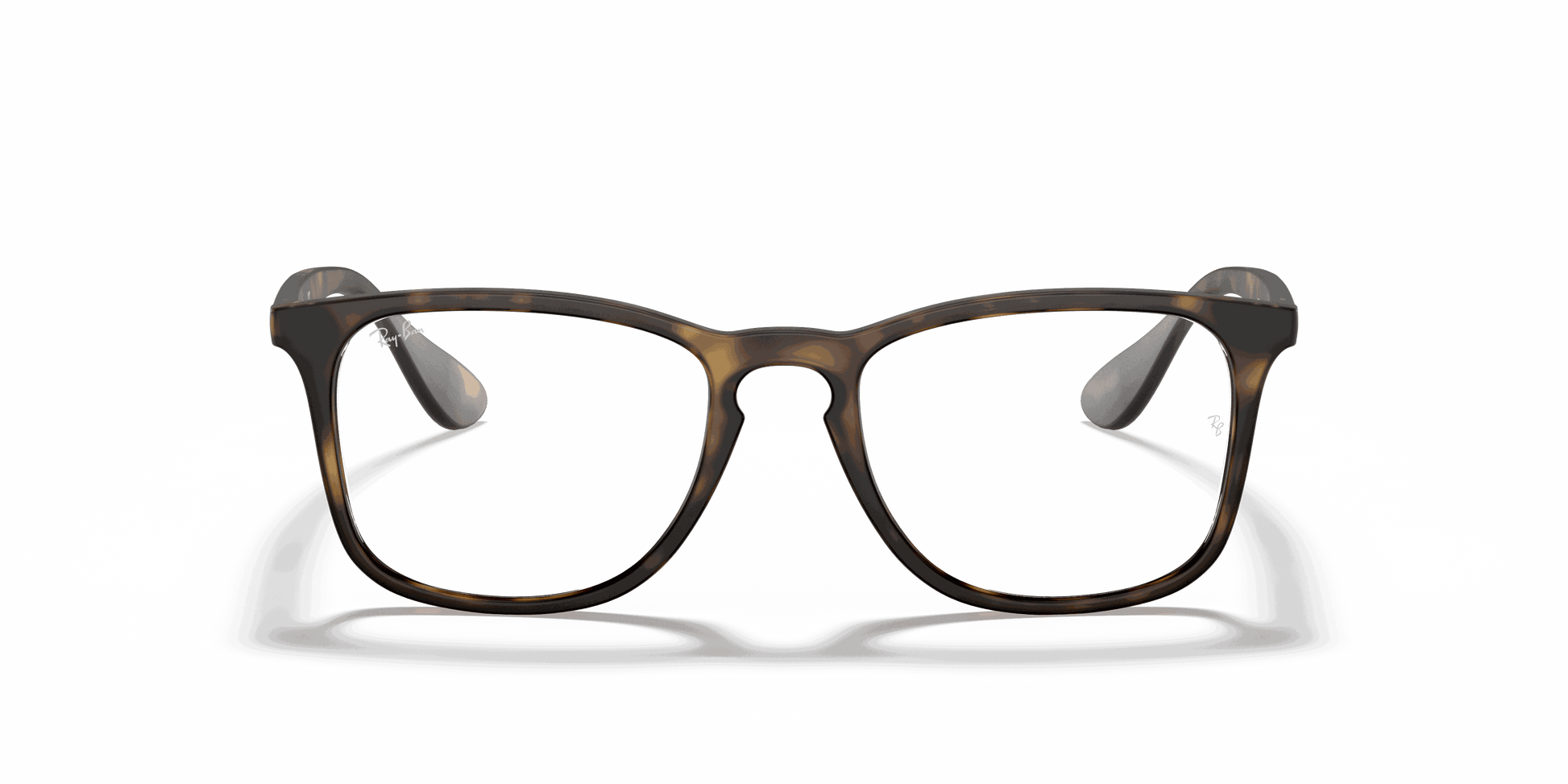 [Clear Lenses, Matte Havana Frame]