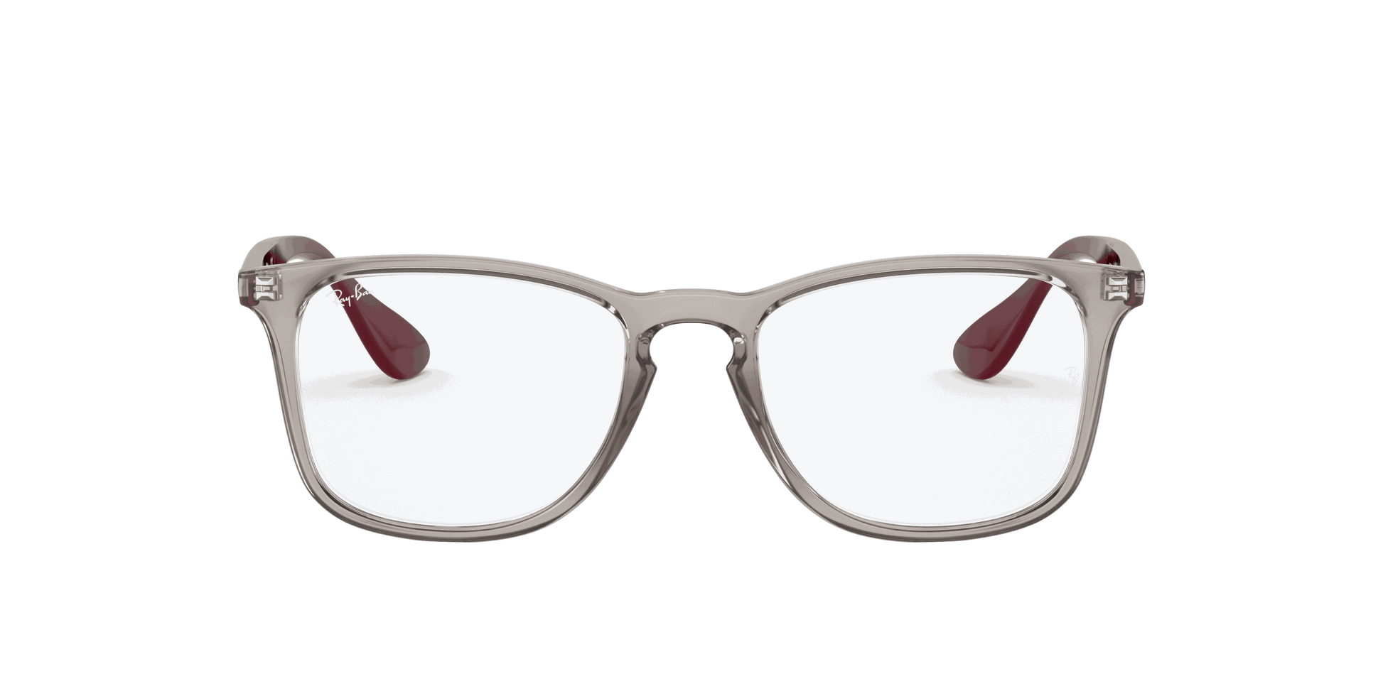 [Clear Lenses, Polished Transparent Grey Frame]