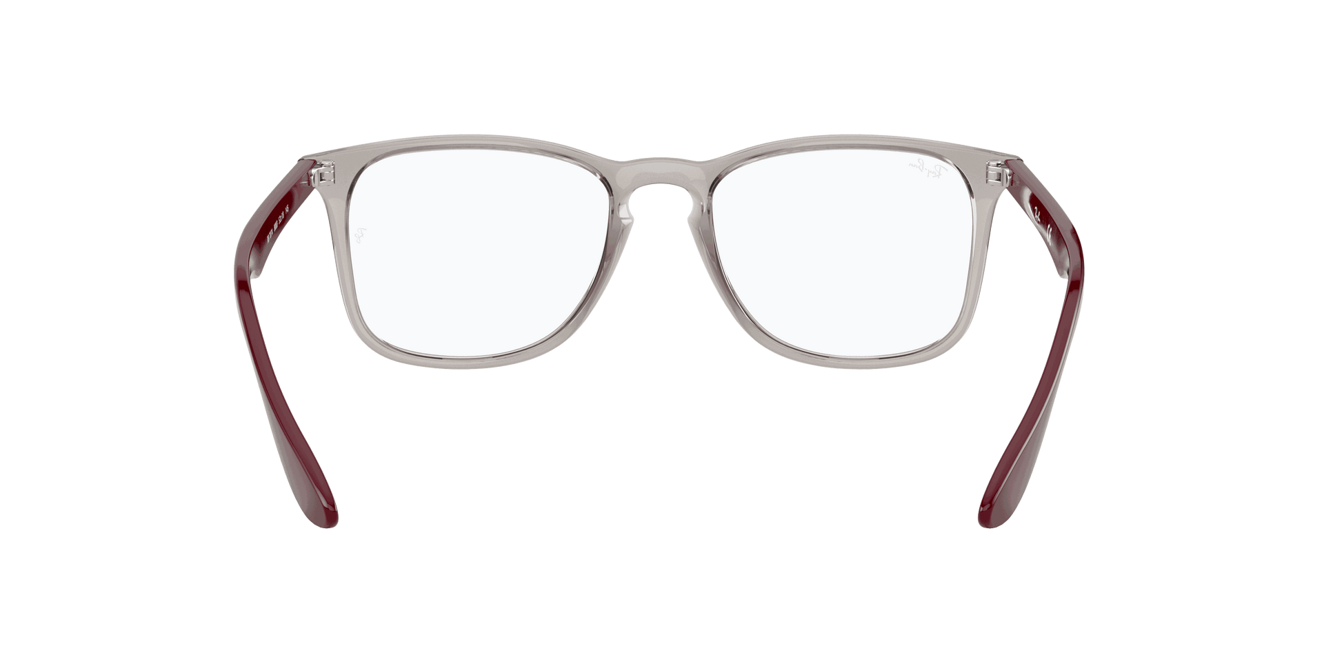 [Clear Lenses, Polished Transparent Grey Frame]