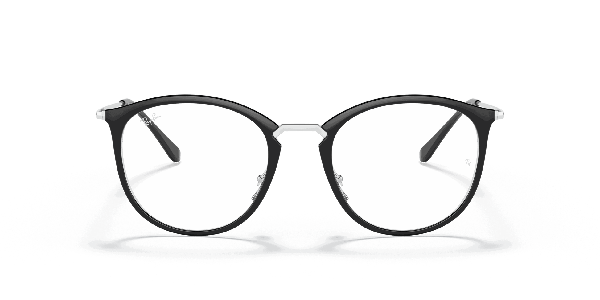 [Clear Lenses, Polished Black On Transparent Frame]