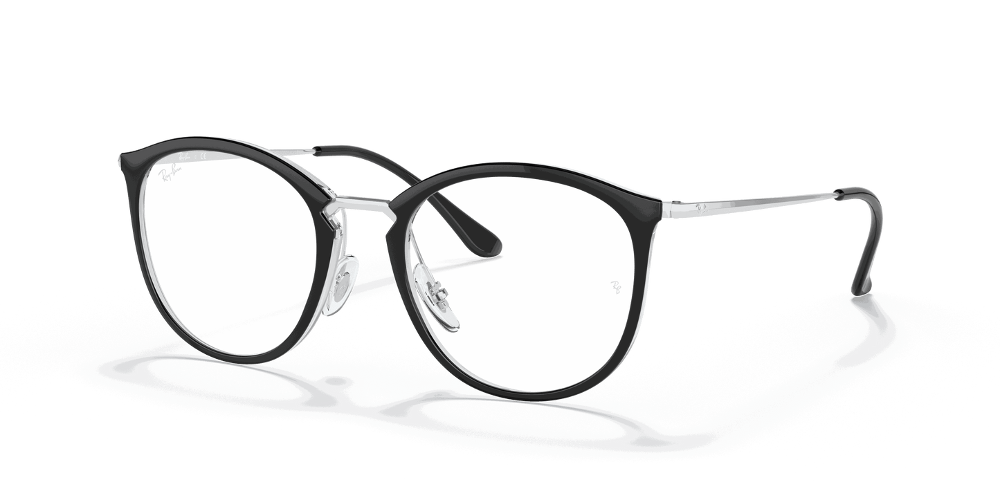 [Clear Lenses, Polished Black On Transparent Frame]