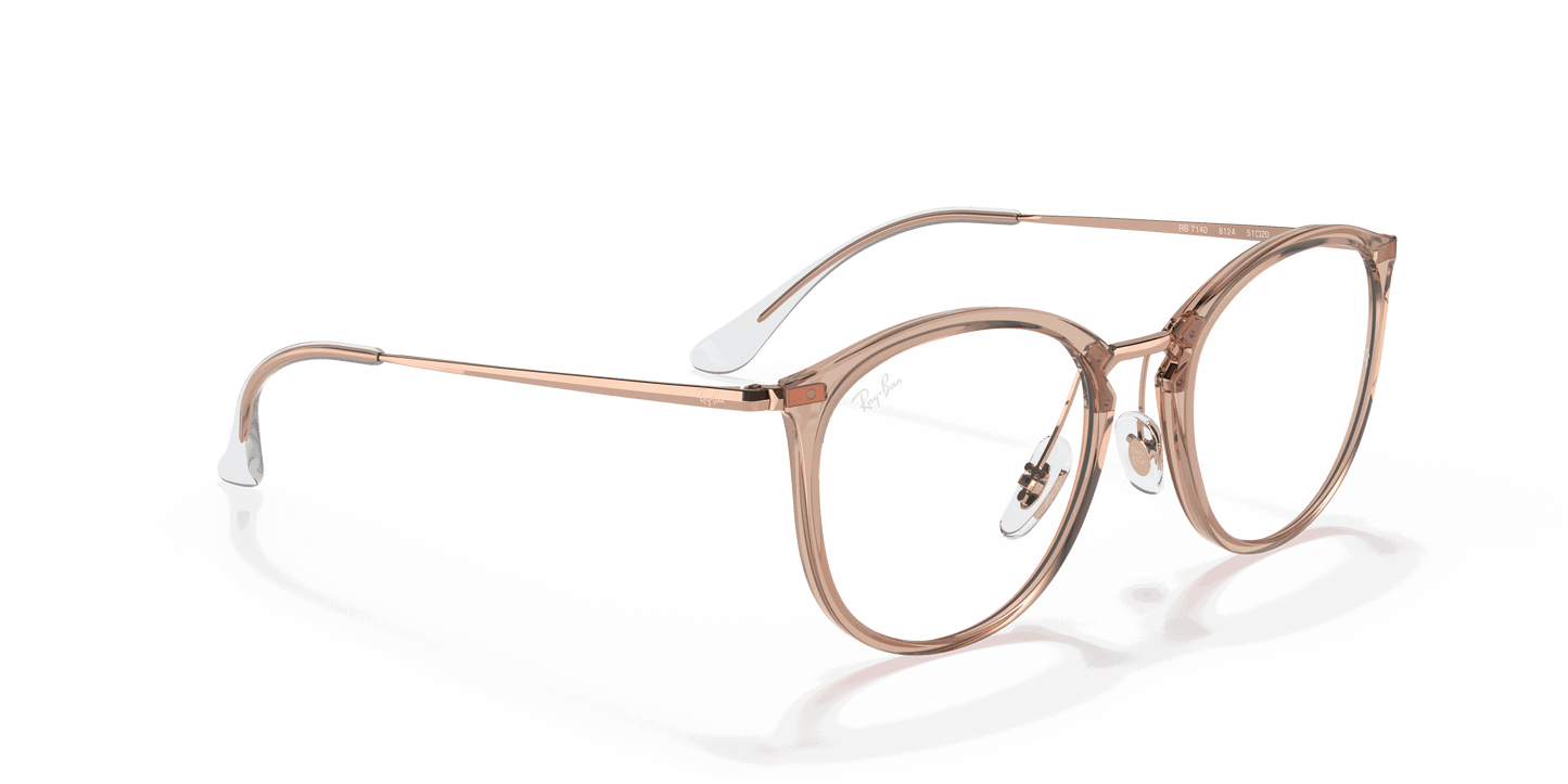 [Clear Lenses, Polished Light Brown Frame]