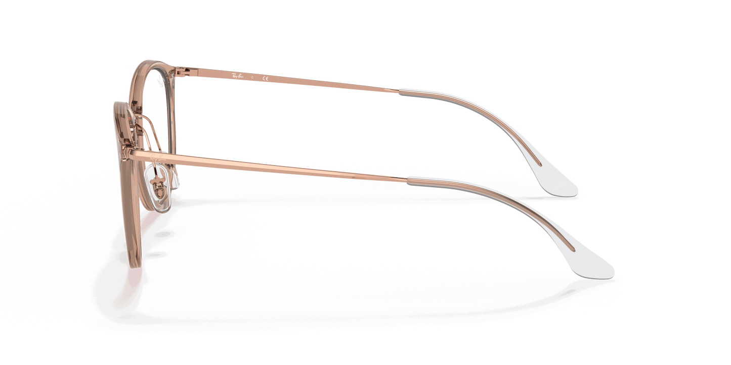 [Clear Lenses, Polished Light Brown Frame]