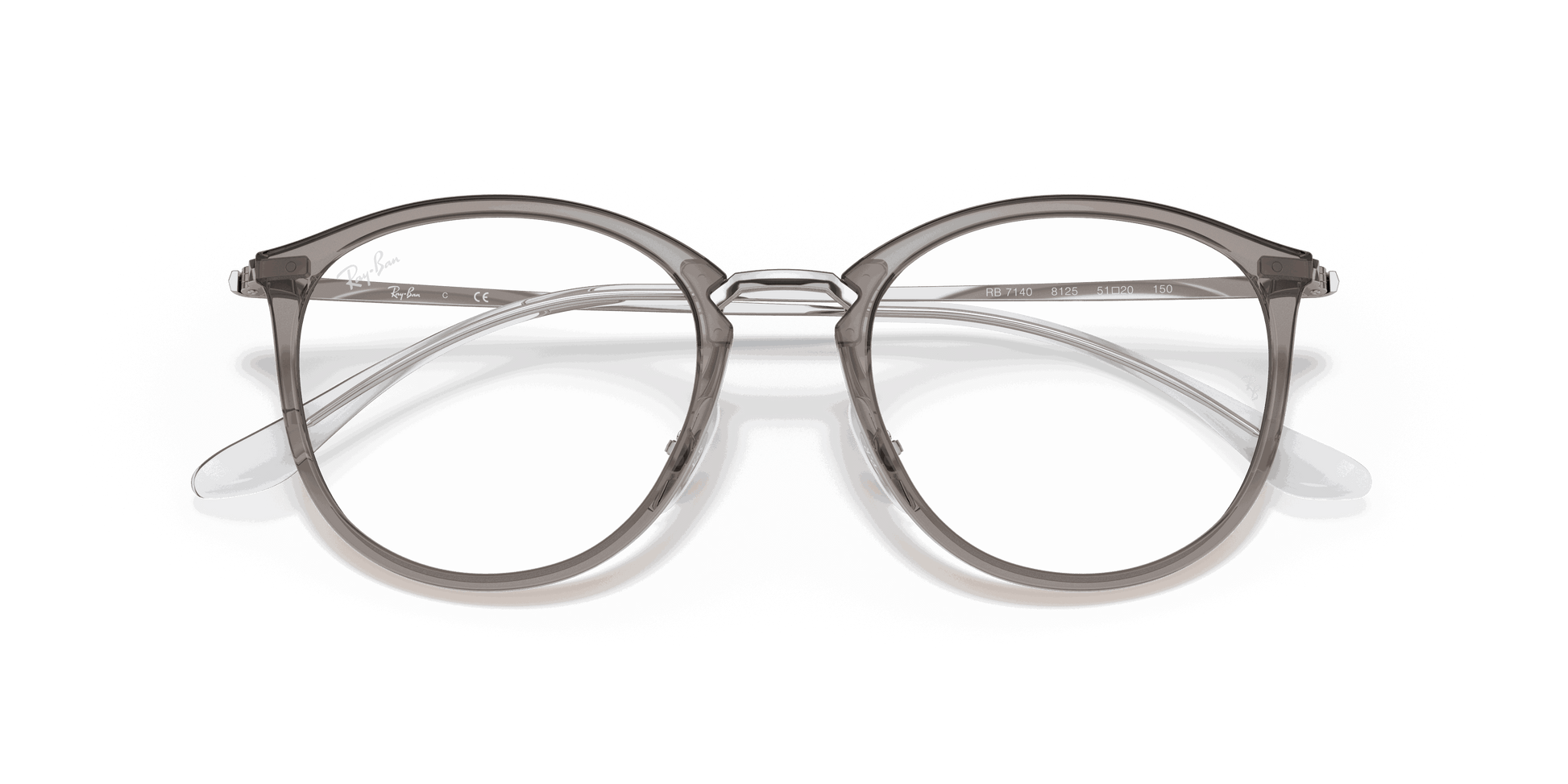 [Clear Lenses, Polished Transparent Grey Frame]
