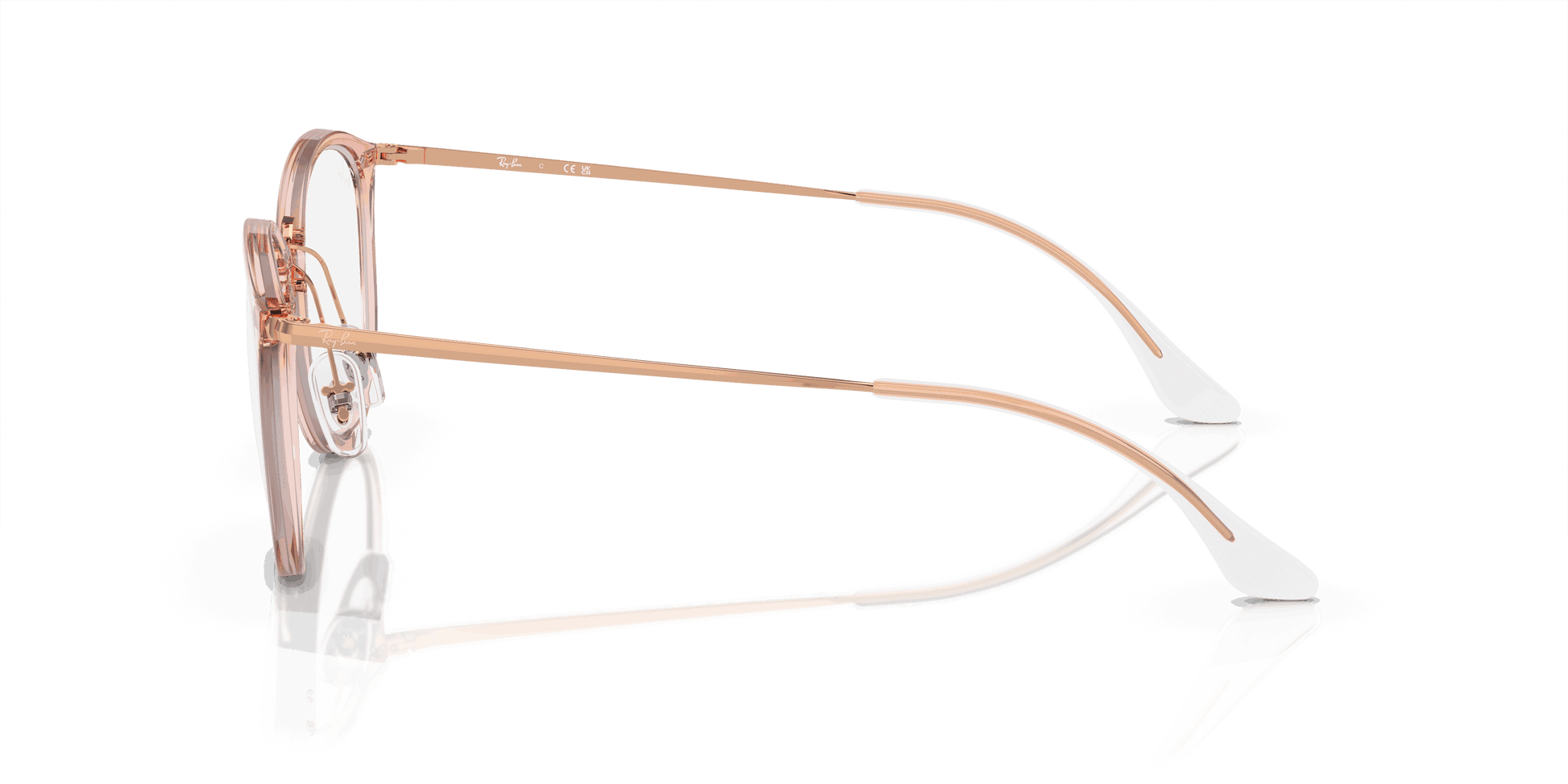 [Demo Lens Lenses, Polished Transparent Pink Frame]