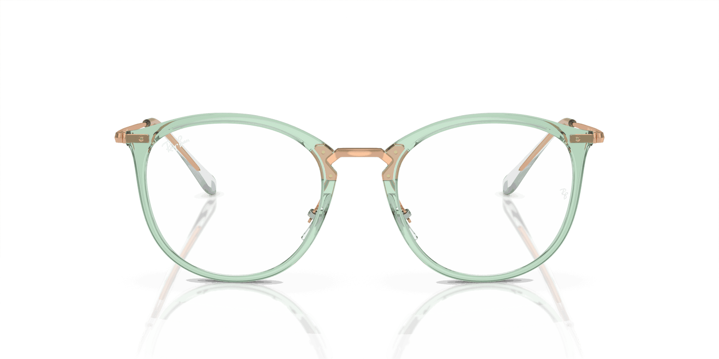 [Demo Lens Lenses, Polished Transparent Green Frame]