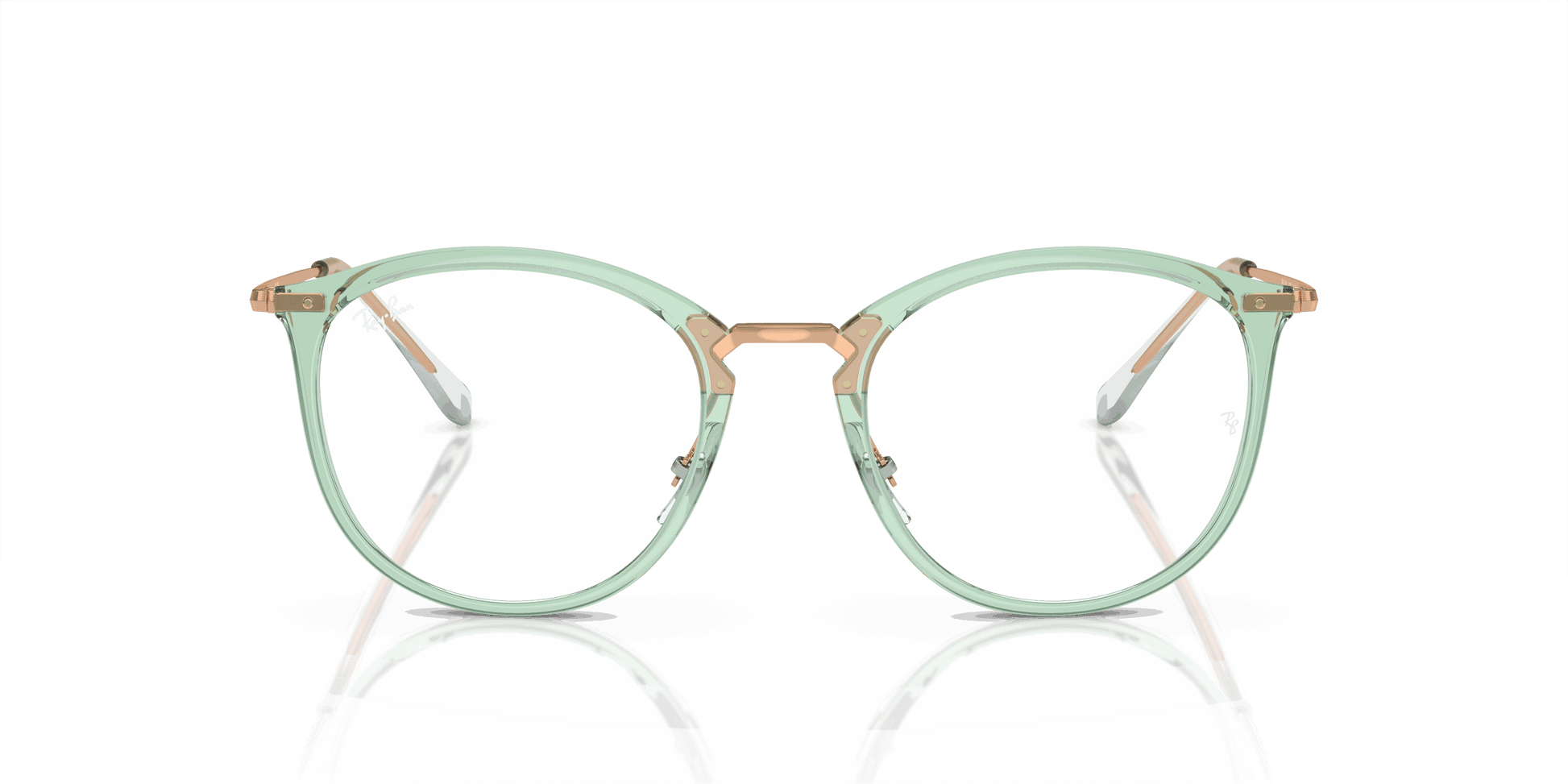 [Demo Lens Lenses, Polished Transparent Green Frame]