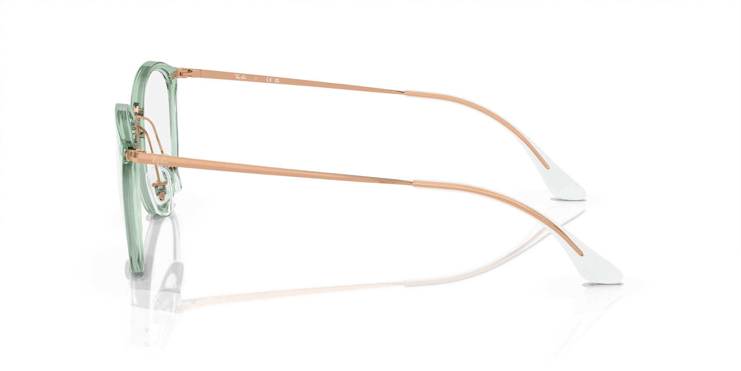 [Demo Lens Lenses, Polished Transparent Green Frame]