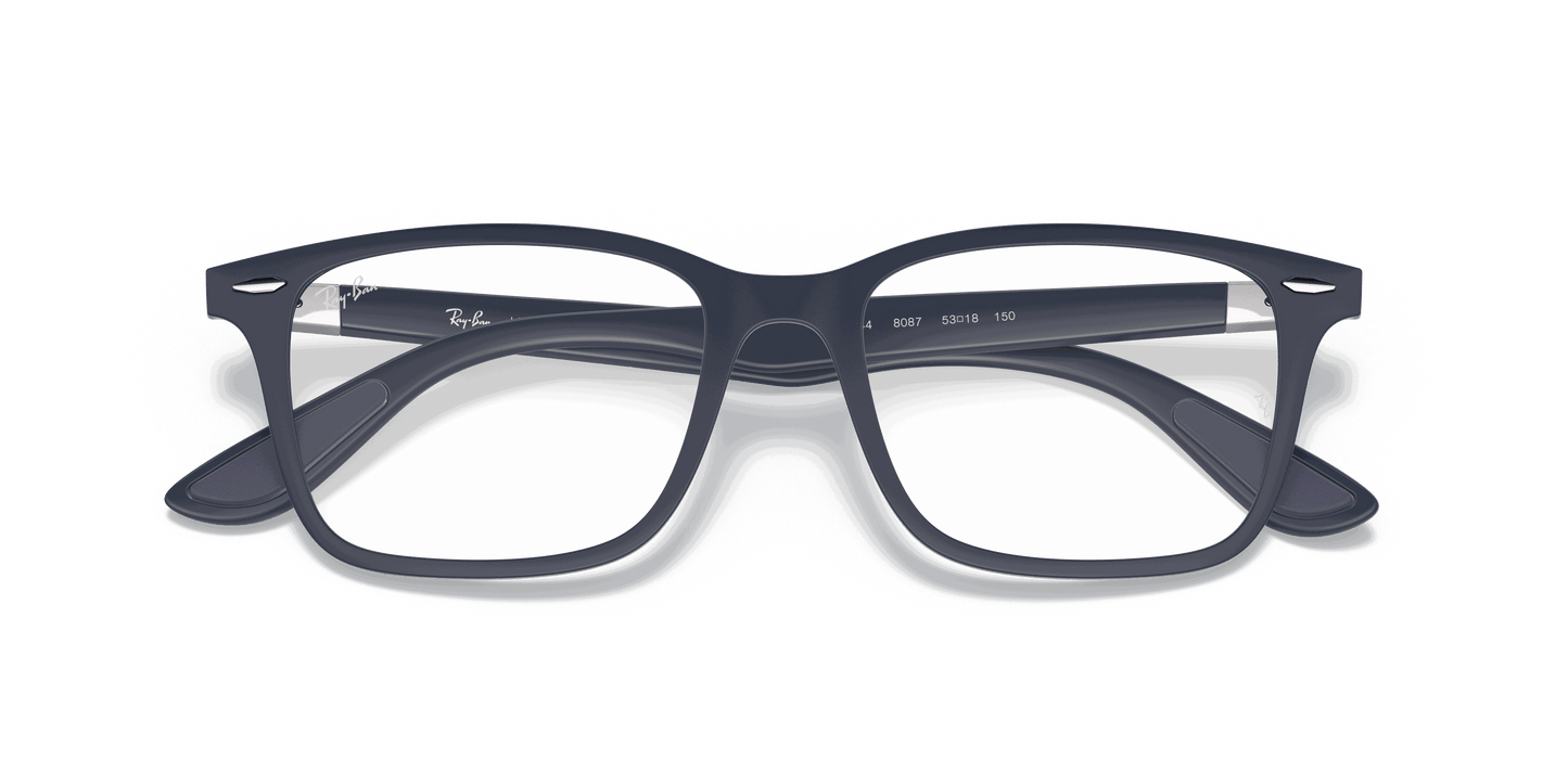 [Clear Lenses, Matte Dark Blue Frame]