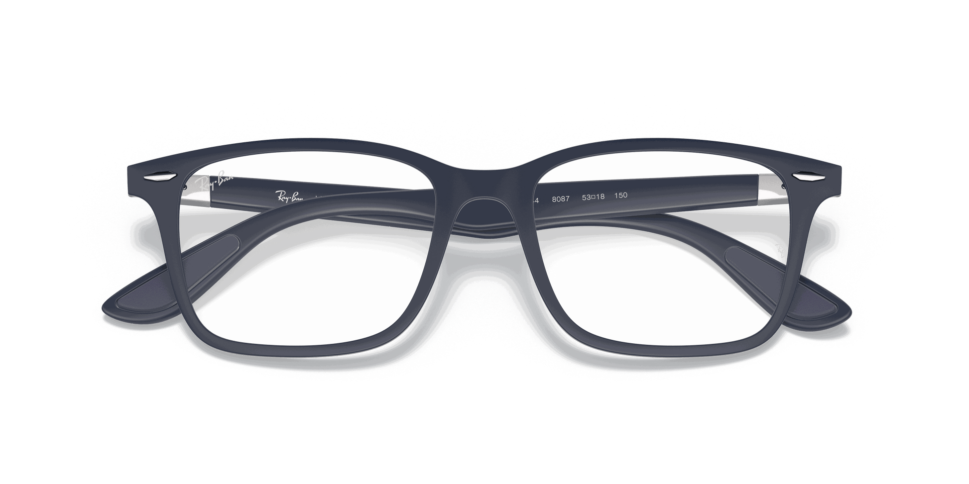 [Clear Lenses, Matte Dark Blue Frame]