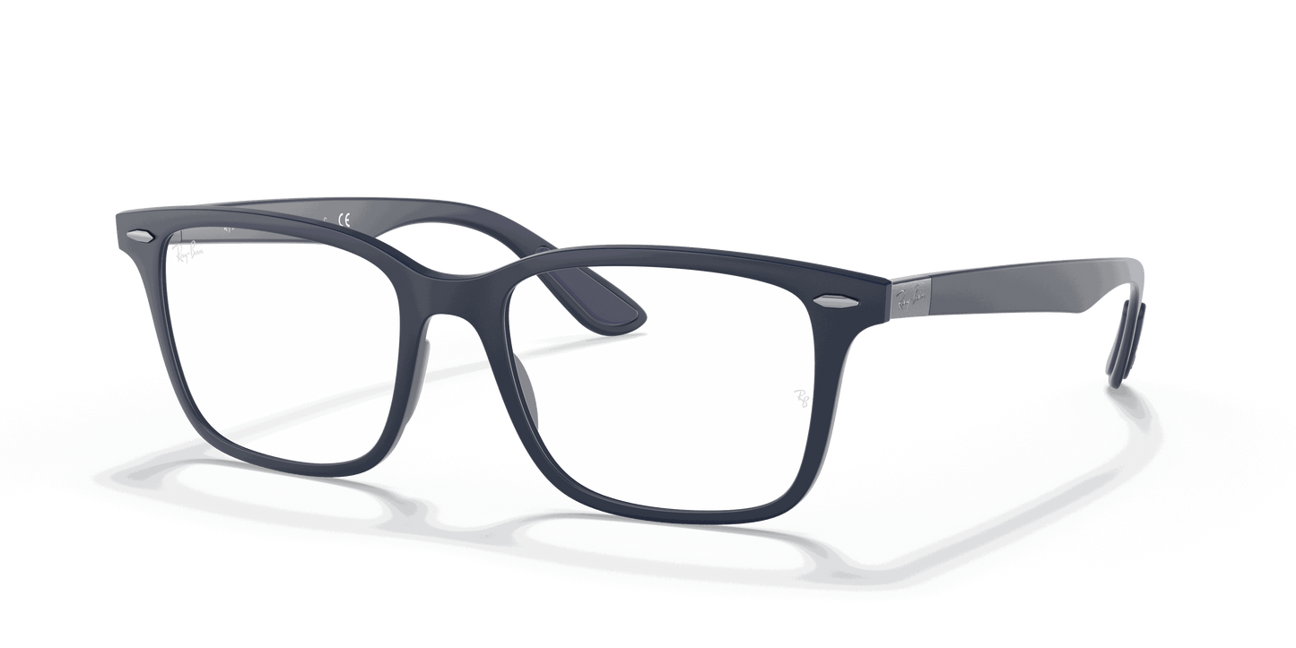 [Clear Lenses, Matte Dark Blue Frame]