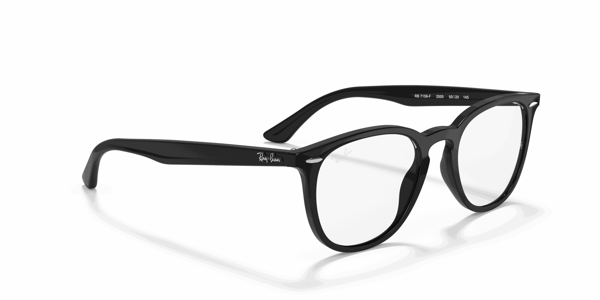 [Clear Lenses, Polished Black Frame]
